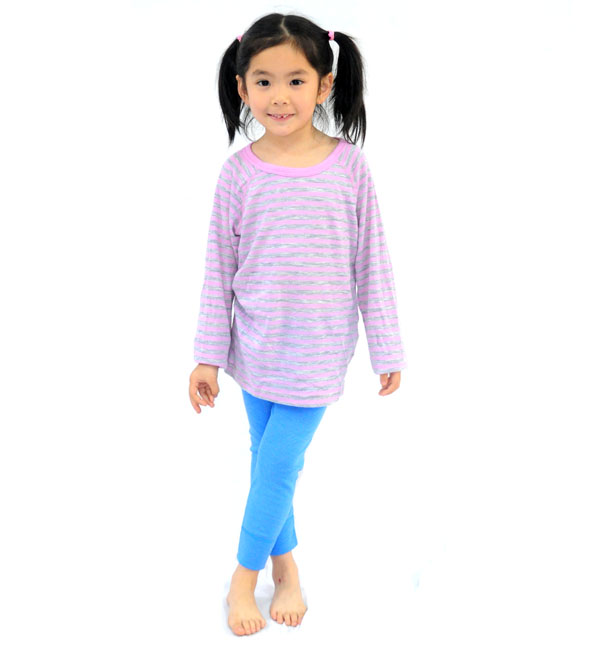 Children's 100% easy-care Merino wool long-sleeve clothes and trousers -4